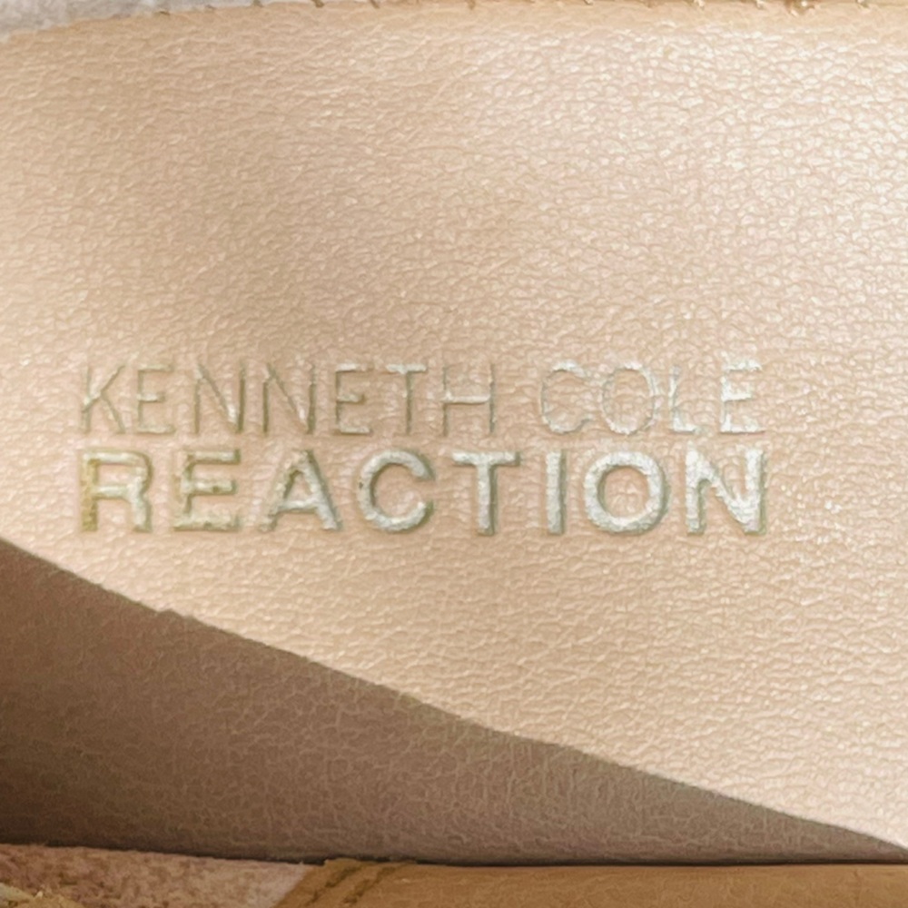 Kenneth Cole Silver Metallic And Tan Flats Size 7.5 - Picture 6 of 13